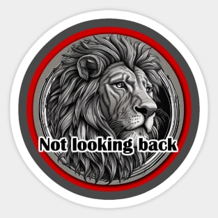 Not looking back Sticker